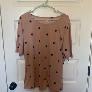 Lularoe polka dot shirt